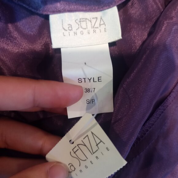NWT - Purple Le Senza Slip dress with bow - Picture 3 of 3